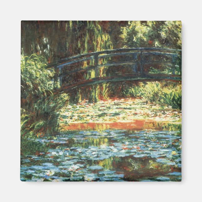 Bridge Over the Waterlily Pond by Claude Monet Magnet (Front)