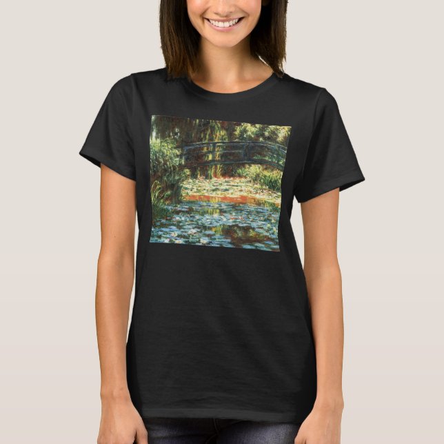 Bridge Over the Waterlily Pond by Claude Monet T-Shirt (Front)