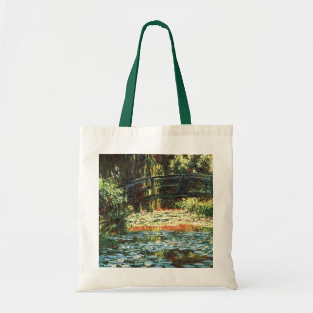 Bridge Over the Waterlily Pond by Claude Monet Tote Bag (Front)