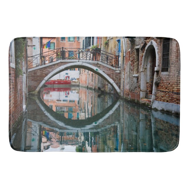 Bridge over Venice Canal Bath Mat (Front)