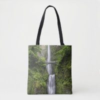 Bridge over Waterfall Landscape