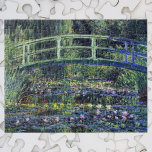 Bridge Over Waterlily Pond by Claude Monet Jigsaw Puzzle<br><div class="desc">Bridge Over Waterlily Pond by Claude Monet is a vintage impressionism fine art nature painting featuring a bridge over waterlily flowers in a pond in Monet's garden at his home in Giverny, France. Claude Monet enjoyed painting "en plein air" or "in the open air." A series of over 250 waterlily...</div>