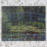 Bridge Over Waterlily Pond by Claude Monet Jigsaw Puzzle<br><div class="desc">Bridge Over Waterlily Pond by Claude Monet is a vintage impressionism fine art nature painting featuring a footbridge crossing over waterlily flowers in a pond in Monet's garden at his home in Giverny, France. Beautiful flowers are floating in the water and weeping willow trees are in the background. Claude Monet...</div>