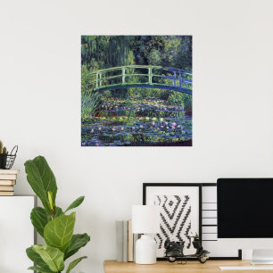 Bridge Over Waterlily Pond by Claude Monet Poster