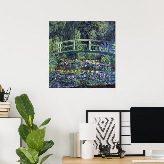 Bridge Over Waterlily Pond by Claude Monet Poster (Home Office)