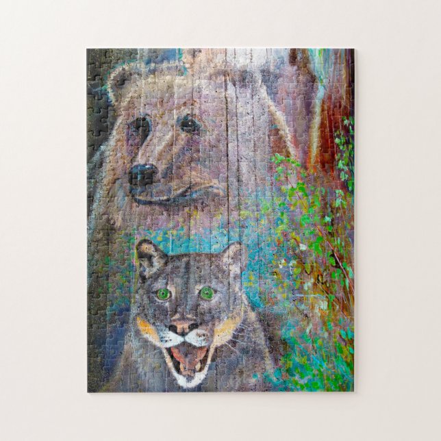 Bridge Pier Art Oregon. Jigsaw Puzzle (Vertical)