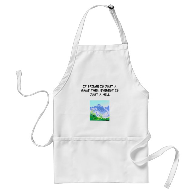 bridge player gifts t-shirts standard apron (Front)