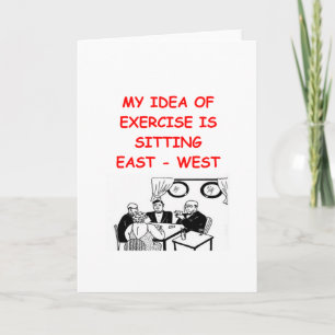 BRIDGE player joke Card