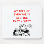 BRIDGE player joke Mouse Pad<br><div class="desc">more great designs at jimbuf and jimhartley galleries</div>