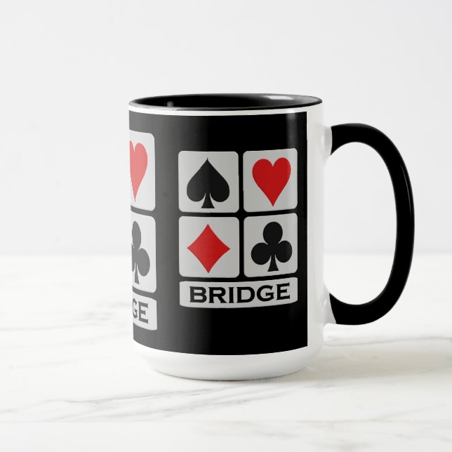 Bridge Player mug - choose style & colour (Right)