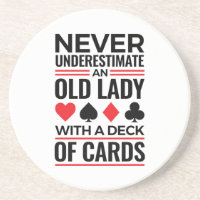 Bridge Player Never Underestimate Old Lady Cards