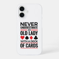 Bridge Player Never Underestimate Old Lady Cards