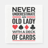 Bridge Player Never Underestimate Old Lady Cards