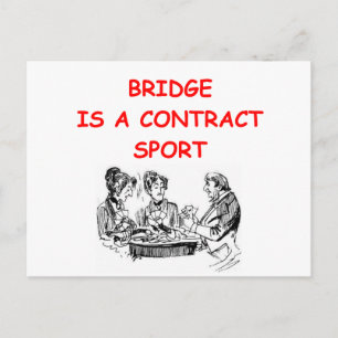 BRIDGE player Postcard