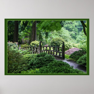 Bridge - Portland Japanese Garden Poster