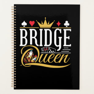 Bridge Queen Card Game Women Planner