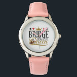 Bridge Queen Watch<br><div class="desc">Cool gift for bridge player or partner. Perfect for bridge card game lover or enthusiast</div>