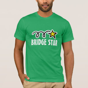 Bridge t-shirt with cool slogan and funny star