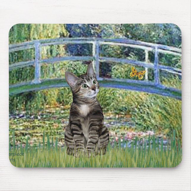 Bridge - Tabby Tiger Cat 31 Mouse Pad (Front)