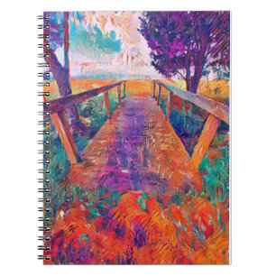 Bridge to peace an A.I. developed painting   Notebook
