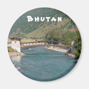 Bridge to Punakha Dzong in Bhutan Magnet
