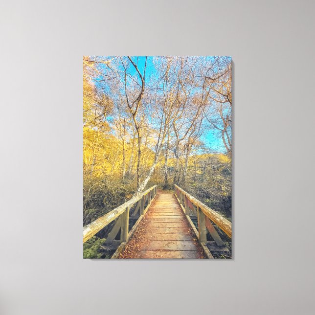 Bridge to the Woods Canvas Print (Front)