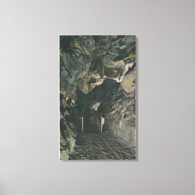 Bridge Under Balance Rock View Canvas Print (Front)