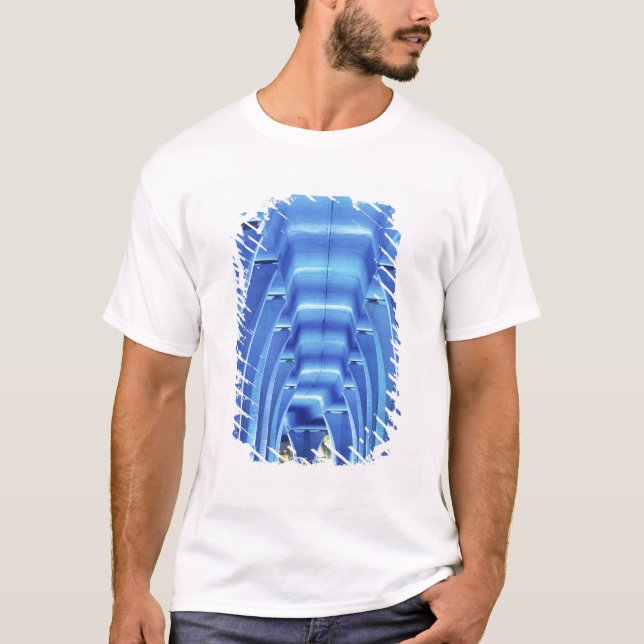 Bridge, underneath lighting, Port of Miami, T-Shirt (Front)