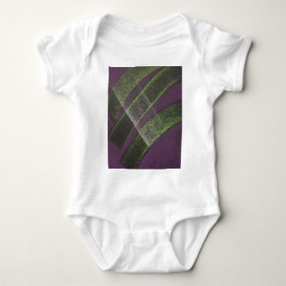 Bridge Unique Purple Yellow Colourful Abstract Art Baby Bodysuit