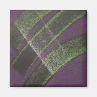 Bridge Unique Purple Yellow Colourful Abstract Art Magnet