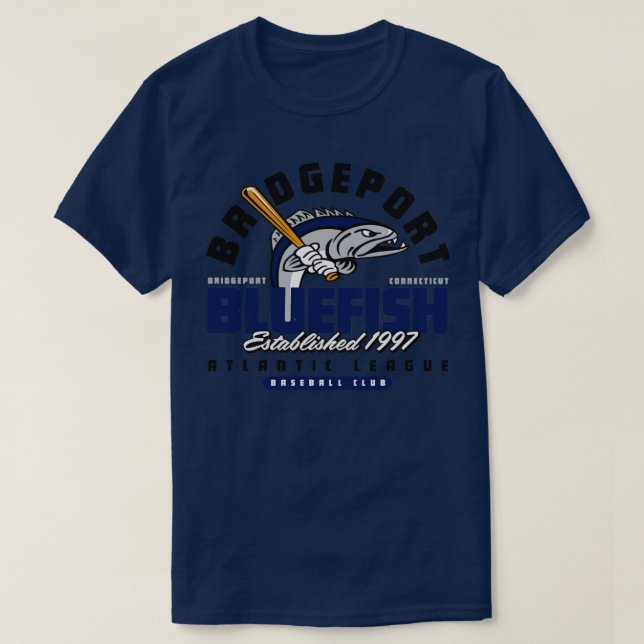 Bridgeport Bluefish T-Shirt (Design Front)