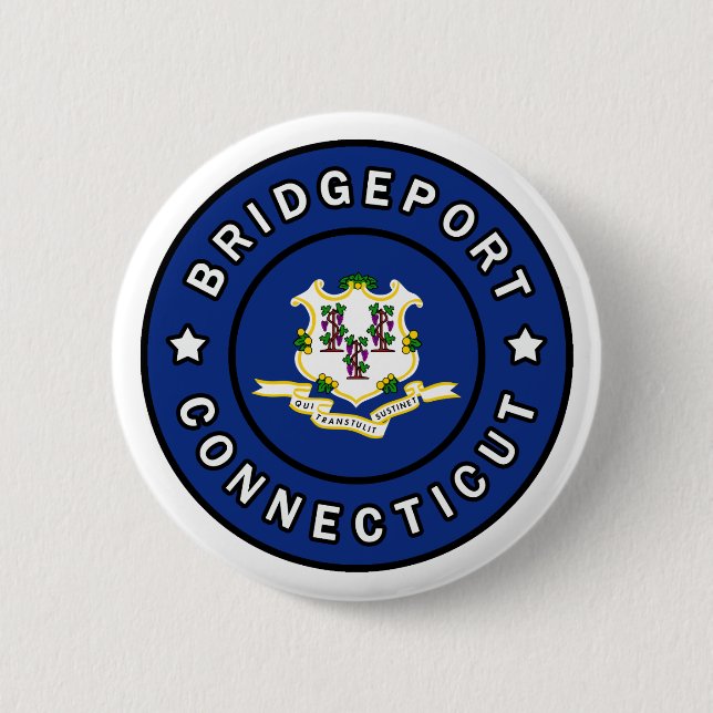 Bridgeport Connecticut 6 Cm Round Badge (Front)