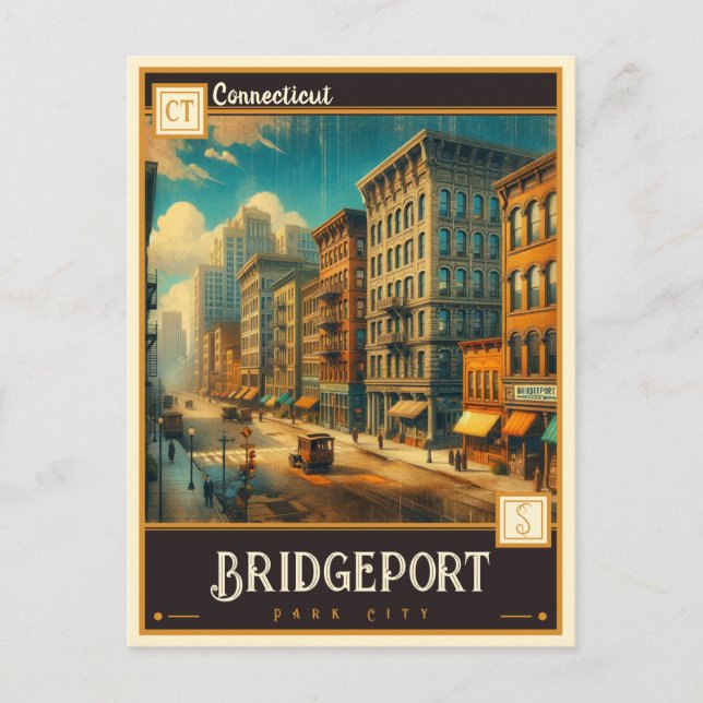 Bridgeport, Connecticut | Vintage Postcard (Front)