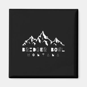 Bridger Bowl Bozeman Montana Mountain And Ski Wint Magnet