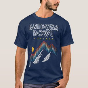 Bridger Bowl Montana Ski Resort 1980s Retro T-Shirt