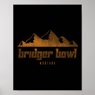 Bridger Bowl Mountains Montana Hiking Outdoors  Poster