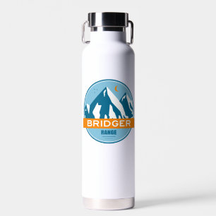 Bridger Range Montana Stars Moon Water Bottle