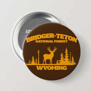 Bridger-Teton National Forest 7.5 Cm Round Badge