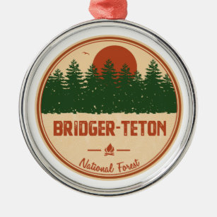 Bridger-Teton National Forest Metal Tree Decoration