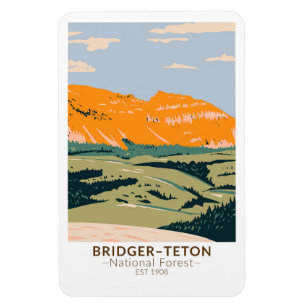 Bridger Teton National Forest Sheep Mountain Magnet