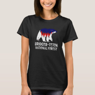 Bridger Teton National Forest Wyoming Bear Wy Rock T-Shirt