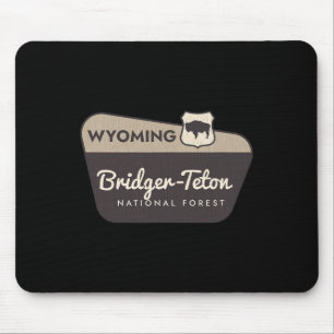 Bridger-teton National Forest Wyoming Welcome Sign Mouse Pad