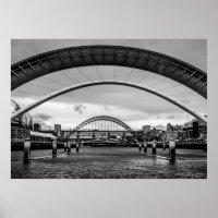 Bridges, Newcastle upon Tyne Print/Poster