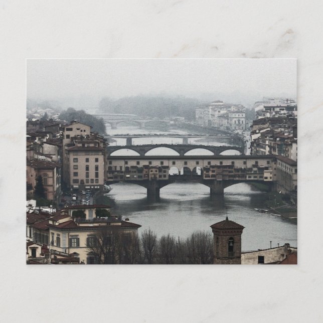 Bridges of Florence, Italy Postcard (Front)