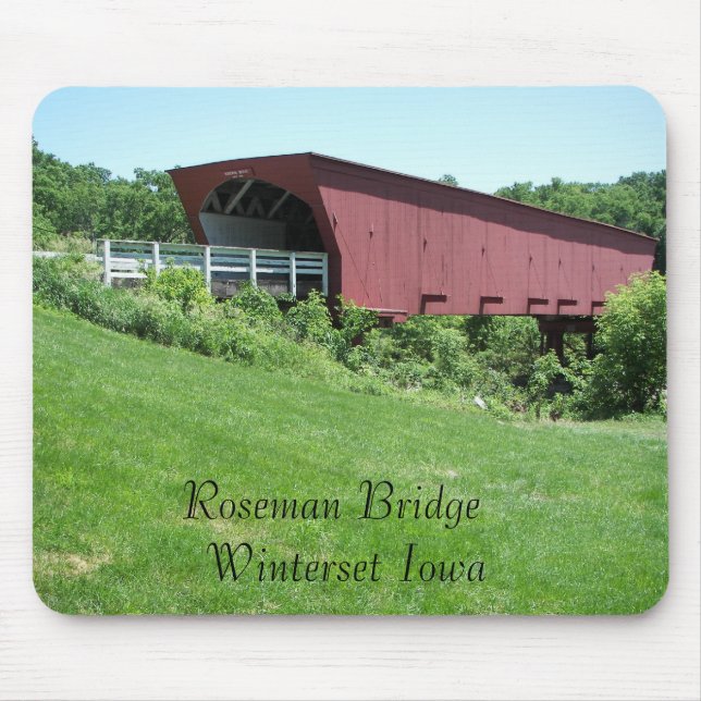 Bridges of Madison County Winterset, Iowa Mouse Pad (Front)