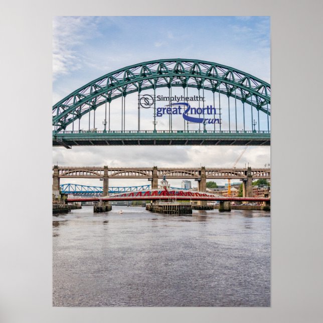 Bridges Over The River Tyne Print/Poster Poster (Front)