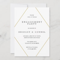 Bridget Geometric Modern Engagement Party