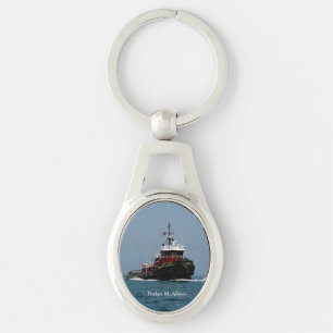 Bridget McAllister metal key chain