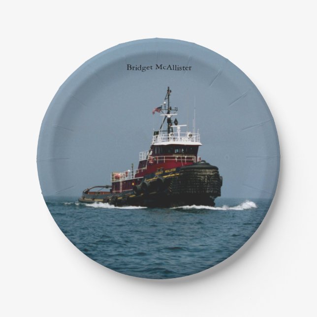 Bridget McAllister paper plate (Front)