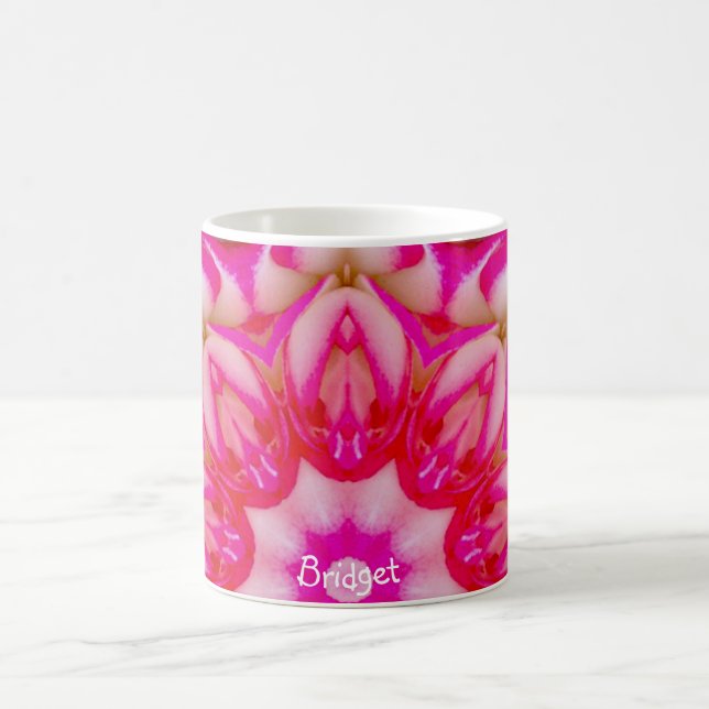 BRIDGET ~ Personalized Miniature Rose Fractal ~  Coffee Mug (Center)
